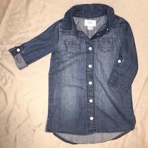 Old Navy Denim Shirt Dress, 18-24M